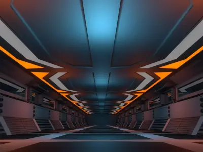 Sci Fi Corridor 3D model