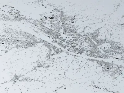 Florence Streets and Buildings 3D model