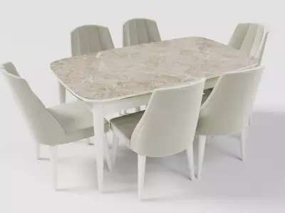 Modern Dinner  Table 3D model