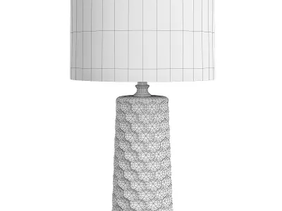Uttermost Sesia White Honeycomb Table Lamp Low-poly 3D model