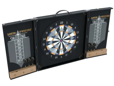 Louis Vuitton LV Dart Trunk Low-poly 3D model