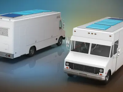  Urban Service Food Van White Simplified 