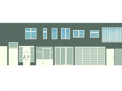 Doors Windows 3D model