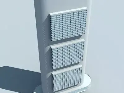 Modern City Office Building 72 3D model