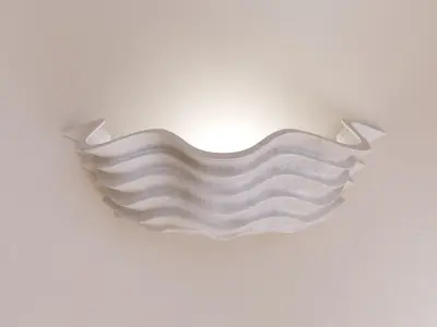 Shell Plaster Sconce by Liz O Brien 3D model