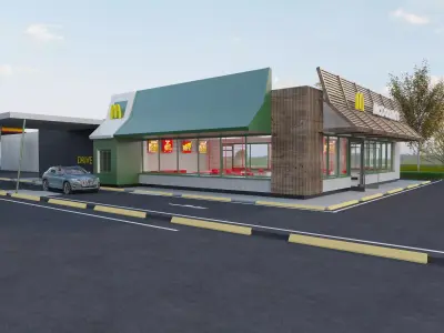 McDonald Low-poly 3D model