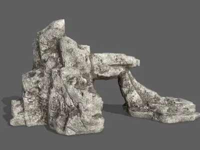 Rock Set Low-poly 3D model 25