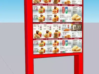 Mc Donalds order machine 3D model