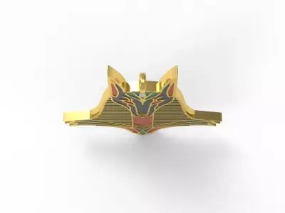 Egypt Enamel Pendant 3D print model