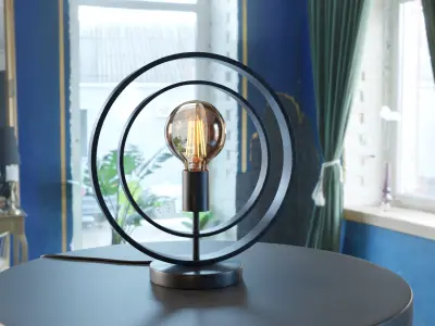 Rings Table Lamp 3D model