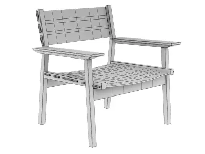 djuro lounge chair Skargaarden Low-poly 3D model