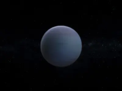 Gas Giant Alien Planet 07 Low-poly 3D model