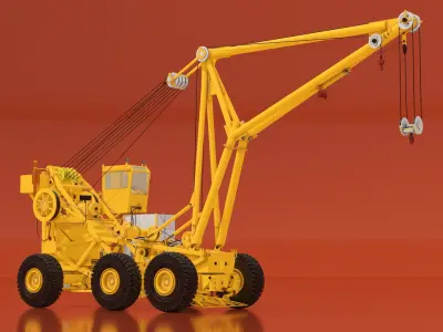 Emergency Heavy Lift Crane Yellow 