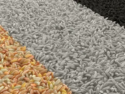 Pebble oval low n4 3D model