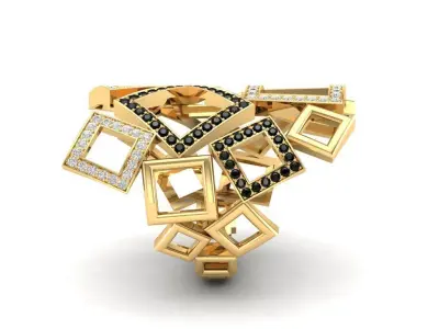 Ring Square Rectangle  G-615 3D print model