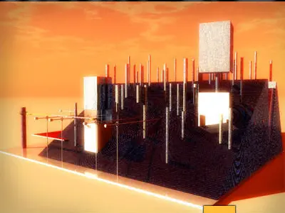 Sci Fi City Futuristic Architecture E1 E2 3D model