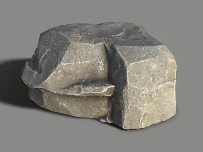 Mountain Rock 05 Low-poly 3D model