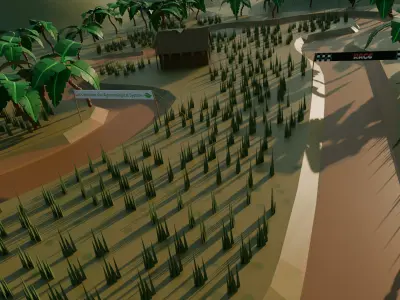 Rice Fields - 3D Environments Low-poly 3D model