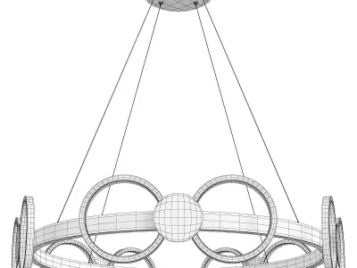 BARI chandelier Low-poly 3D model