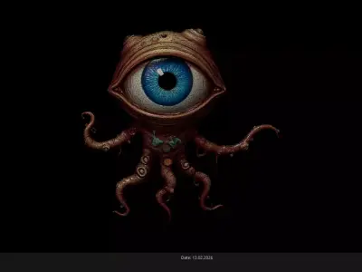 Low Poly Stylized Octopus Eye Monster - PBR Low-poly 3D model