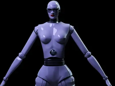 ROBOT 3 female 3D model