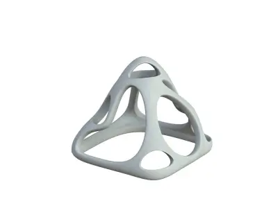 SciFi Cube Object No 58618 Low Poly Shape Low-poly 3D model