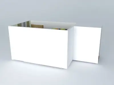 glauorkut box with wooden floor Free 3D model