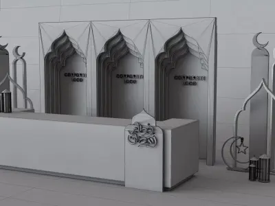 Ramadan Event Counter 3D model