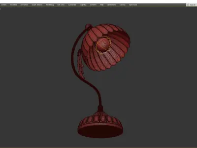 lamp P 1825 Low-poly 3D model