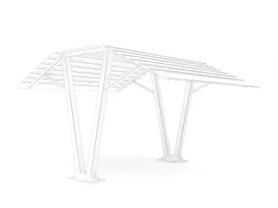 Wood Canopy 3D model