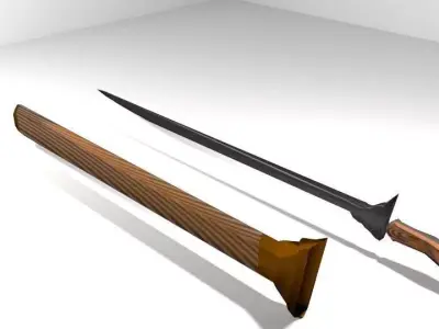 Sword - Malay Pedang Panjang 3D model
