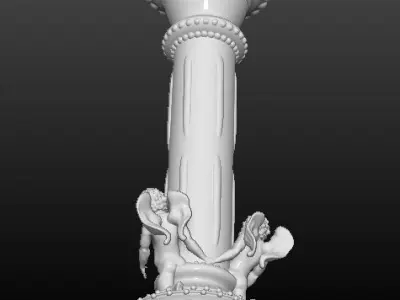 Candlestick candle holder 3D print model