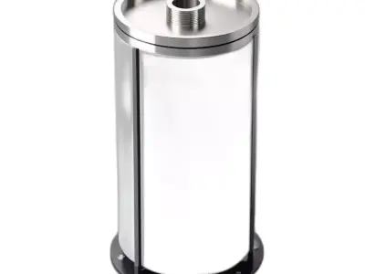 HighTech Industrial Energy Cell Low-poly 3D model