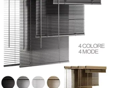 Horizontal blinds01 3D model
