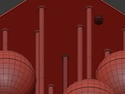 Italian Globe Cedar Moss Light 16 3D model