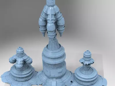 Power relay Shard 3 versions  3D model