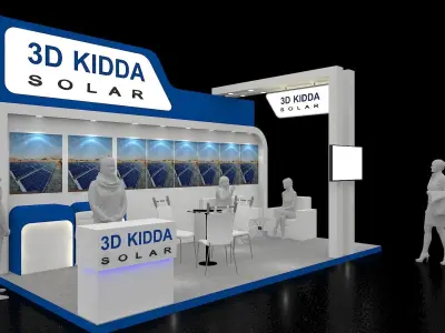 9mtr x 3mtr Exhibition stand 2019 Free 3D model
