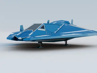  Futuristic Spaceship 03 