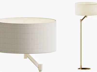 Floor lamp Trio Cassio 3D model