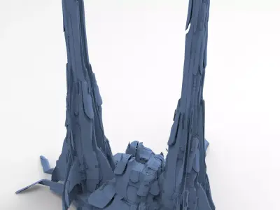 Star Glider Ship structures 3  3D model