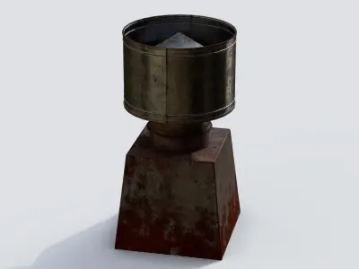 Roof Vent 19 Low-poly 3D model