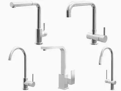 Fixtures - Kitchen Bathroom Faucet Pack D 3D model