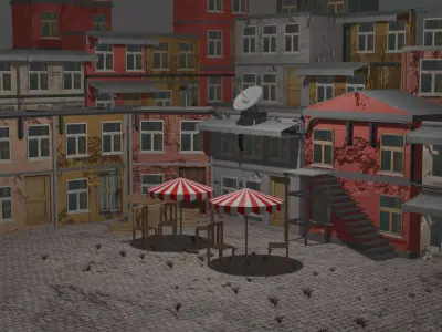 town or village 3D model