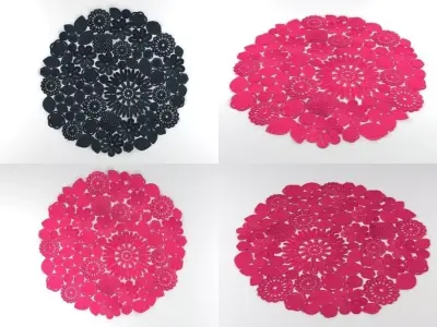 Crochet Round 3D model