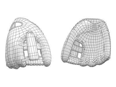 Baseball Glove Low-poly 3D model