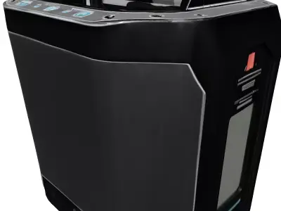 SciFi Hexagonal Industrial Device Low-poly 3D model