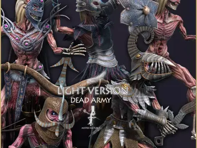 Dead Army Light Vershion Low-poly 3D model