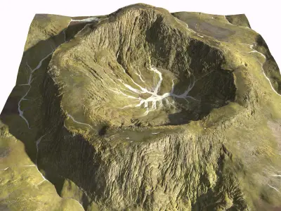 Mountain 001 3D model