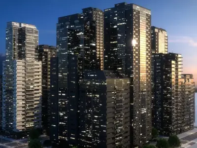 City Block Type B32 3D model