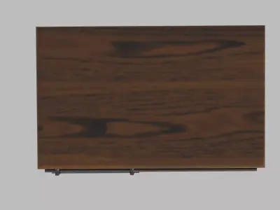 Antique Industrial Bar Cart Low-poly 3D model